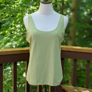 Chico's Green Adjustable-Strap Tank Top